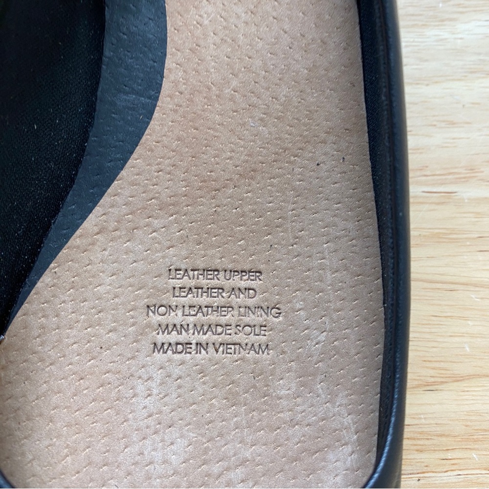 DIANA FERRARI SUPERSOFT 'Embark' Black Leather Ballet Flats Flat Shoes Size 8 C - Picture 9 of 11